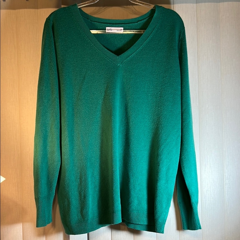 Croft & Barrow Emerald Green Knit Sweater